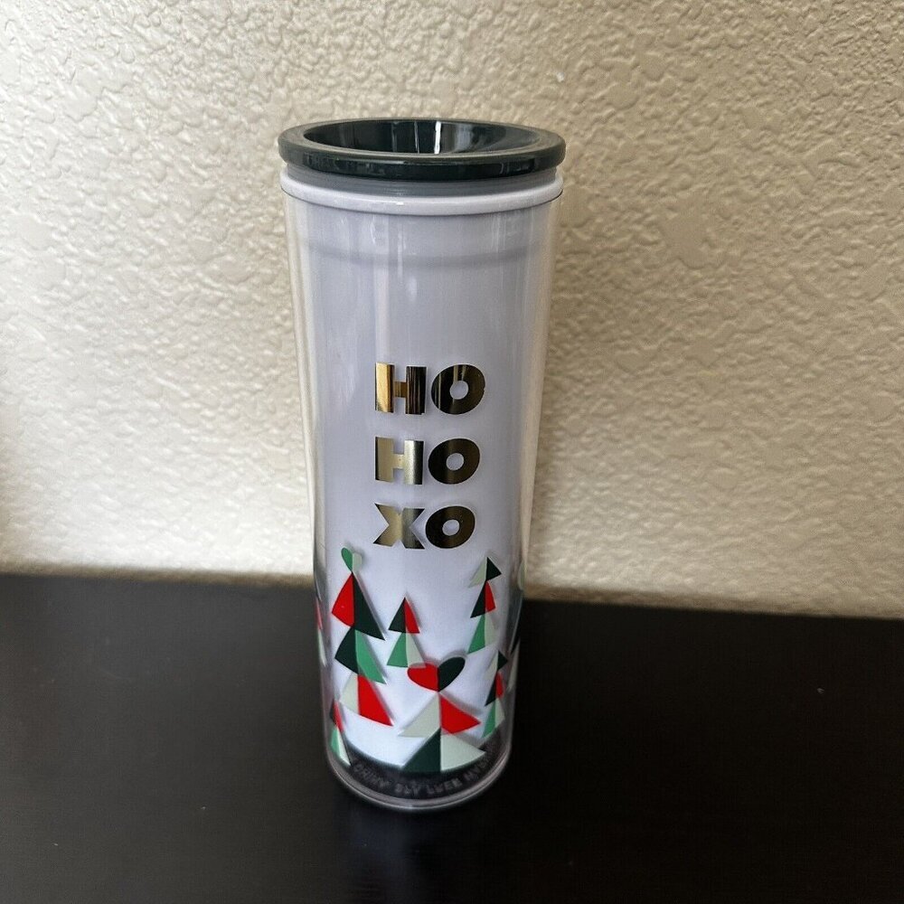 XMAS Kate Spade New York HO HO HO Thermal Mug Travel Cup